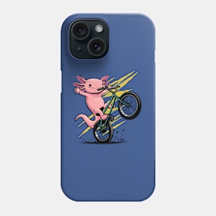 Axolotl on Wheels Phone Case