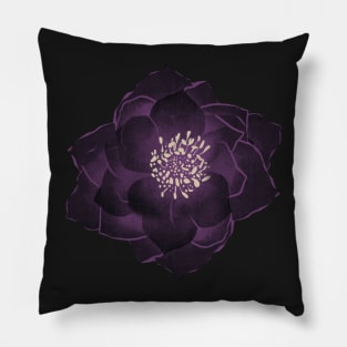 black dahlia Pillow