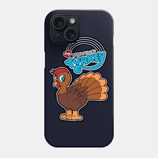 Cute Thanksgiving Christmas Turkey Cartoon 80's Cartoon Funny Parody Phone Case