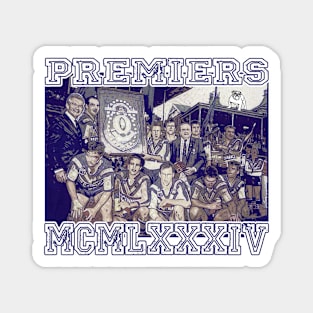 OG FOOTY - Canterbury-Bankstown Bulldogs - PREMIERS 1984 Magnet