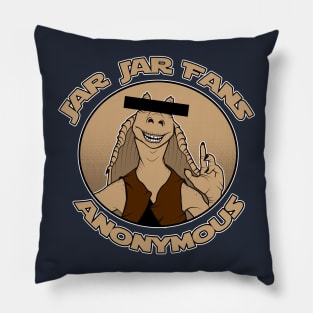 JJF Anonymous (navy) Pillow