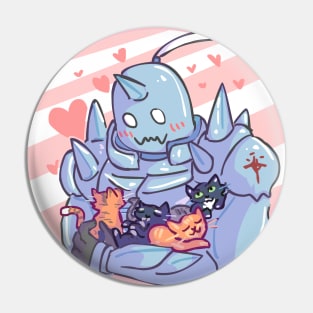 Fullmetal Alphonse and Kittens Pin