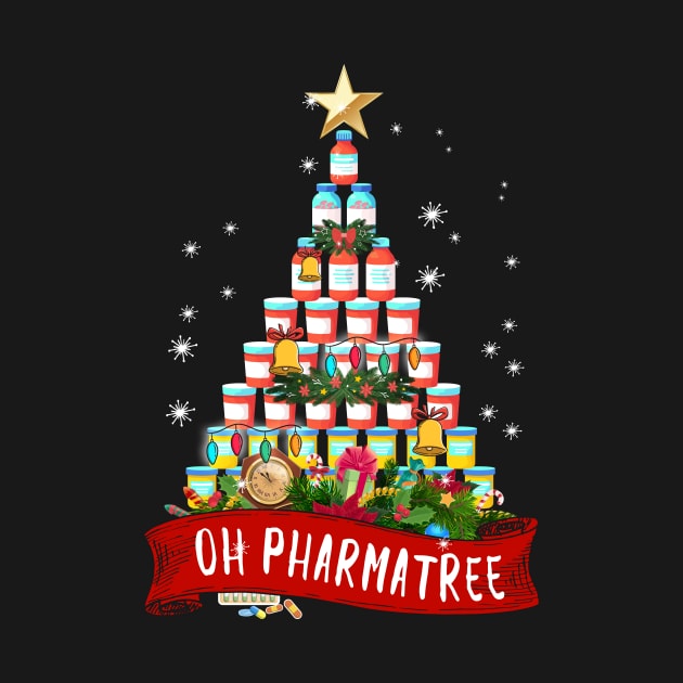 Pharmacist Shirt For Men Women Oh Pharmatree Medication Pharmacy Technician Ugly Christmas For Women Men by paynegabriel