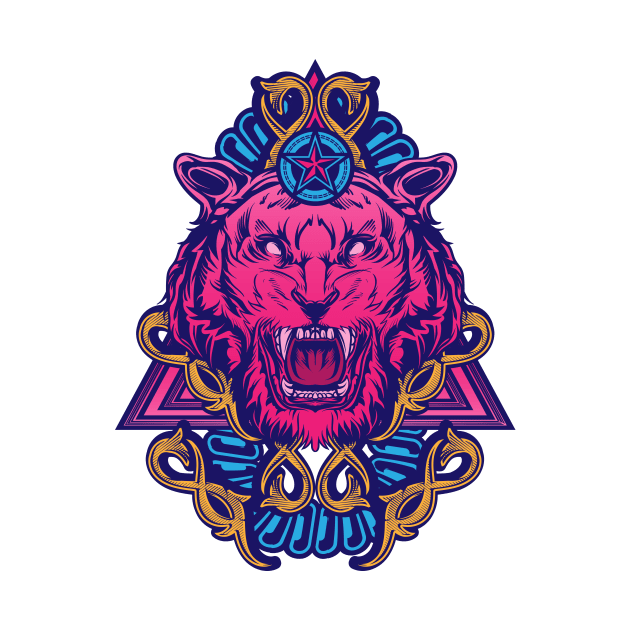 Neon Tiger by Digster