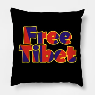 Free Tibet Movement Human Rights Activist Pillow