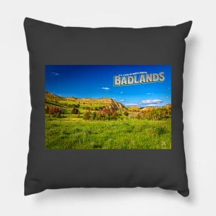 North Dakota Badlands Pillow