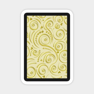 Gold swirls Magnet