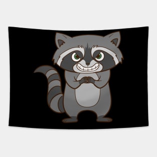 A really nasty raccoon. Tapestry