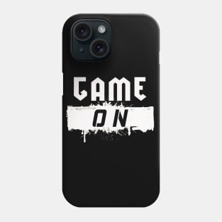 Game On Black T-Shirt Phone Case