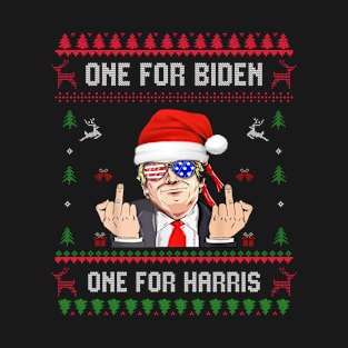 One For Biden One For Harris - This Is My Ugly Christmas Anti-Biden Sweater Funny Xmas T-Shirt