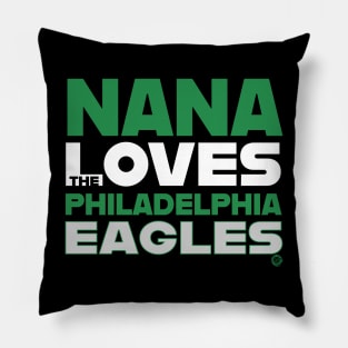 Nana Loves the Philadelphia Eagles Pillow