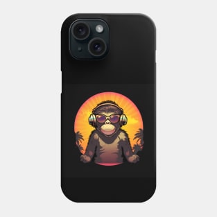 Cool summer monkey ape dj design Phone Case