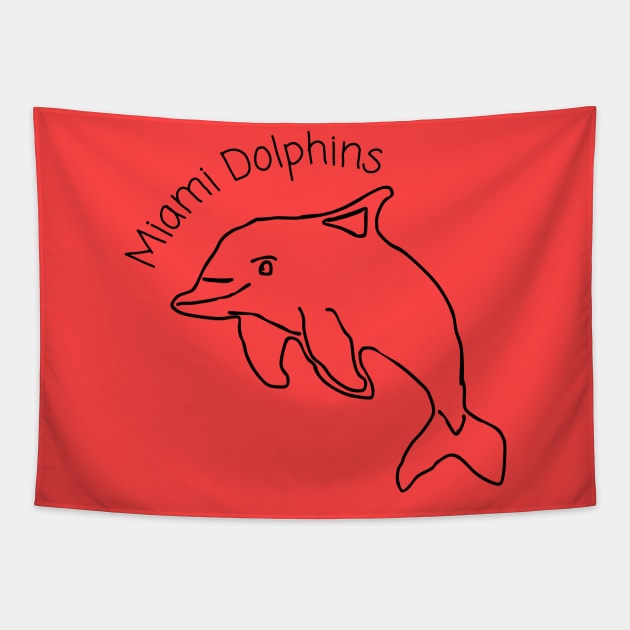 Miami Dolphins Tapestry by NomiCrafts