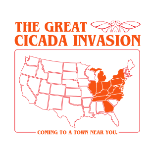 Cicada Invasion Coming to These States in US Map Cool T-Shirt