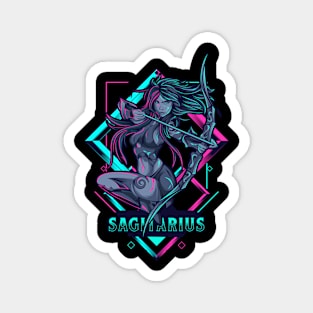 Zodiac SAGITARIUS NEON Series Magnet