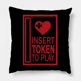 Insert Token To Play Pillow