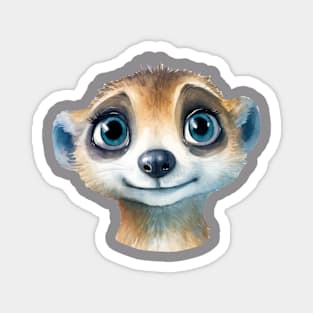 Meerkat Watercolor Magnet