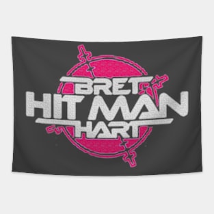 Bret Hart Hitman Logoo Tapestry