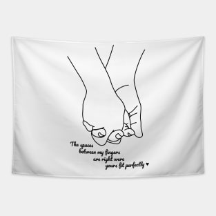Holding hands Tapestry