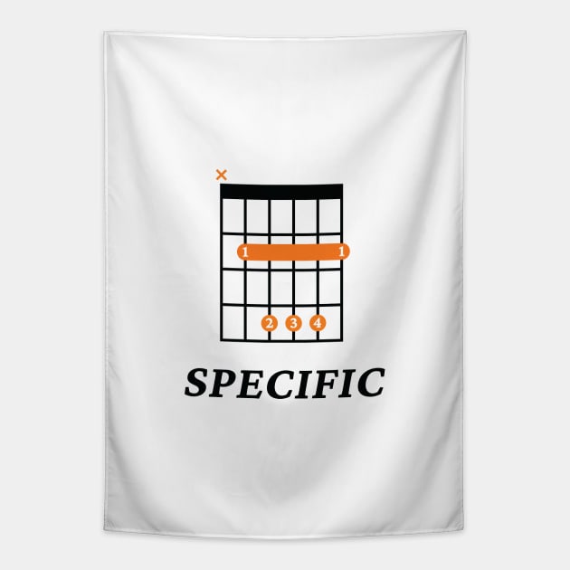 B Specific B Guitar Chord Tab Light Theme Tapestry by nightsworthy