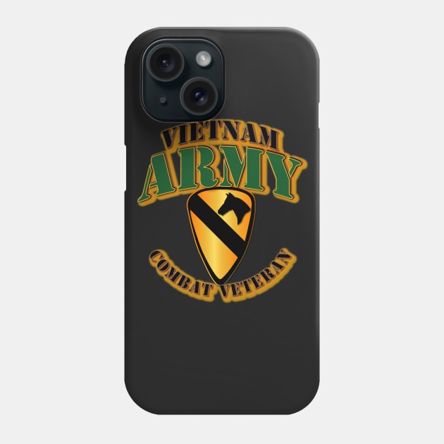 1st Cav - Vietnam - Combat Vet Phone Case by twix123844
