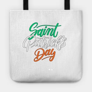 St Patrick's Day Lettering Tote