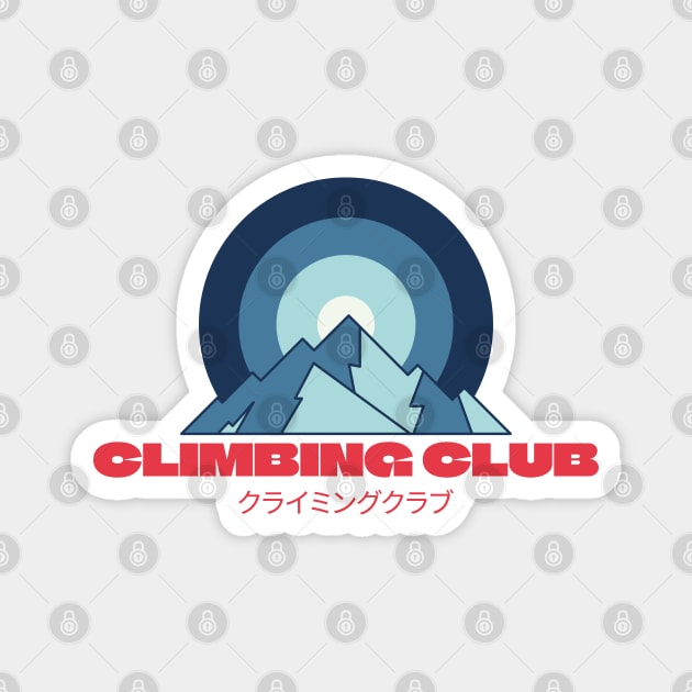 Climbing Club Magnet by Nimble Nashi