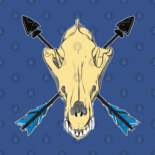 Wolf Skull 5 by Brightfeather