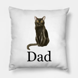 Bombay Cat Dad, Cat Dad Gift, Cat Dad Present, Cat Daddy, Gift for Cat Dad, Gift from the Cat, Present from the Cat Pillow