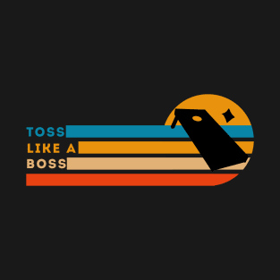 Toss Like A Boss Retro Style Cornhole T-Shirt