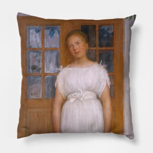 Age of Seventeen by Carl Larsson Pillow