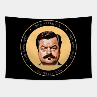 Ron Approves Funny Design Tapestry