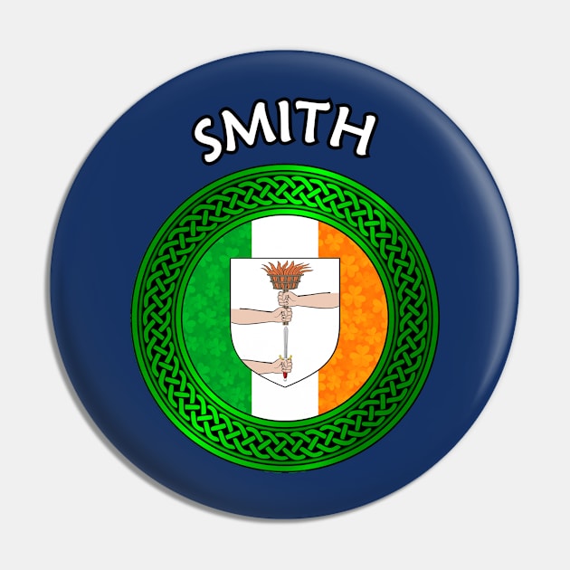 Irish Flag Shamrock Celtic Knot - Smith Pin by Taylor'd Designs