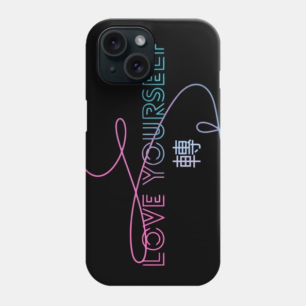 Love Yourself BTS Phone Case by valival