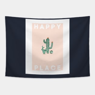 happy place Cactus Tapestry