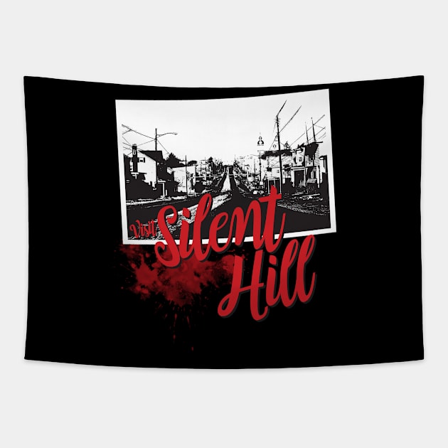 Visit Silent Hill Tapestry by MindsparkCreative