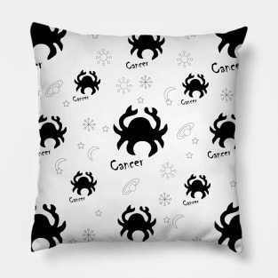 Cancer, ,3, Zodiac, Astrology, Horoscope, Stars, Sun-and-moon, Birthday, Valentines-day, Holidays, xmas, valentines, valentines-gift, valentinesday, Pillow