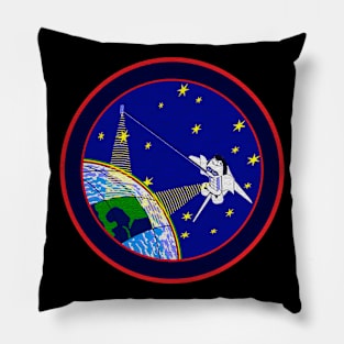 Black Panther Art - NASA Space Badge 141 Pillow