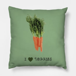 Carrots - I love veggies Pillow