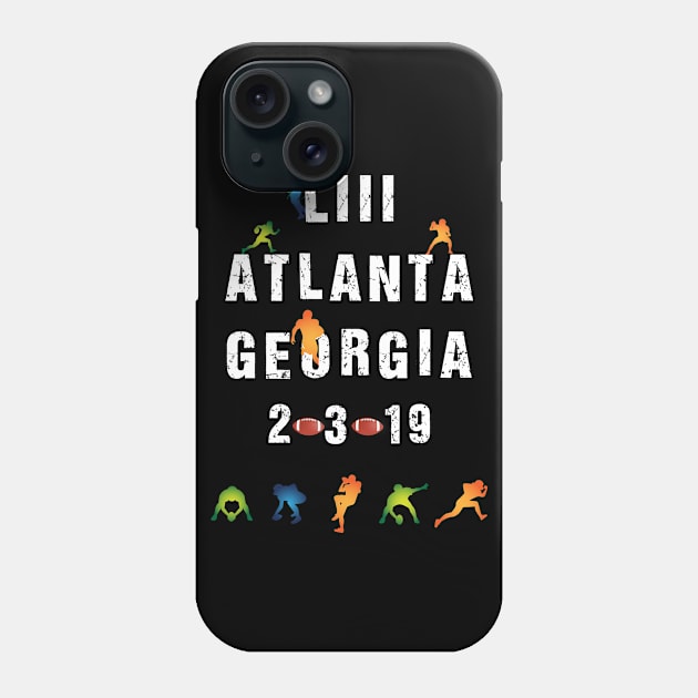 Super Bowl LIII Atlanta Georgia-Football Fans Phone Case by MaryMas