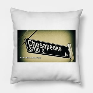 Chesapeake Avenue, Los Angeles, California by Mistah Wilson Pillow