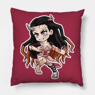 FA Chibi Nezuko Full Demon Form Pillow