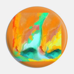 Orange abstracts Pin