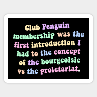 Club penguin memes Magnet for Sale by artdesign802