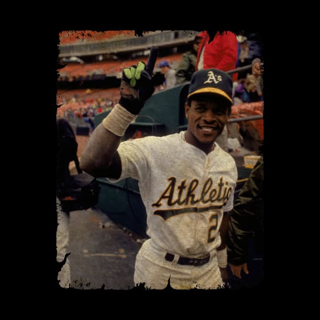 Rickey Henderson - 1,406 Career Stolen Bases by SOEKAMPTI