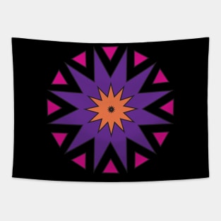 12 pointed Star Circle Tapestry