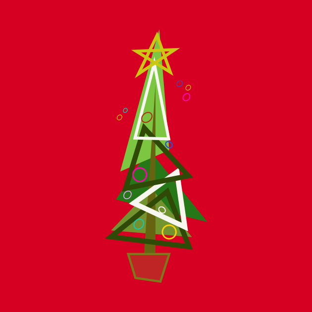 Mid-Century Modern Christmas Tree by Eugene and Jonnie Tee's
