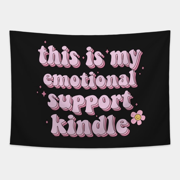 This is my Emotional Support Kindle Pink Book Lover Sticker Bookish Book Aesthetic Booktok Gift Journal Stickers Reading Present Smut Library Spicy Reader Read Tapestry by SouQ-Art