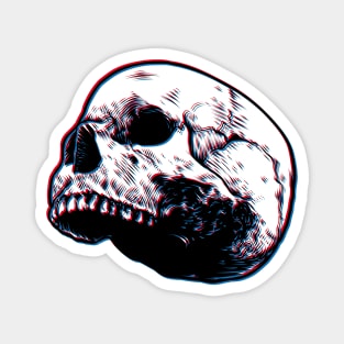 Glitch skull Magnet