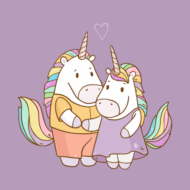 Unicorns in Love by Olya Yatsenko